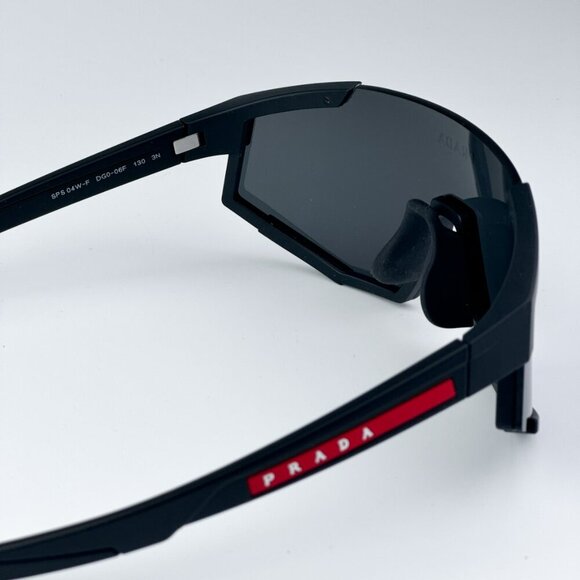 Prada Linea Rossa PS04WSF DG006F BRAND NEW Sunglasses Black Rubber Grey Unisex - Picture 12 of 13
